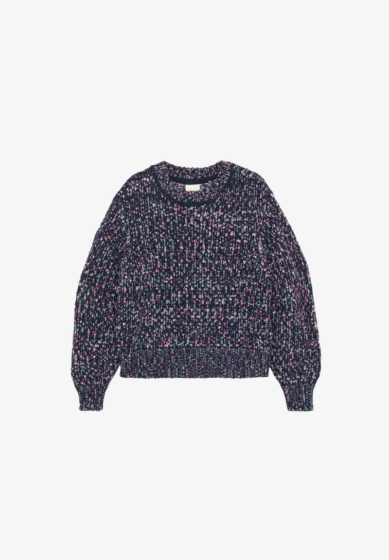 MIT GLITZER-GARN Strickpullover navy/dunkelblau - Main Image