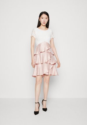 Swing Koktajl obleka/za zabavo - blush rose/ivory