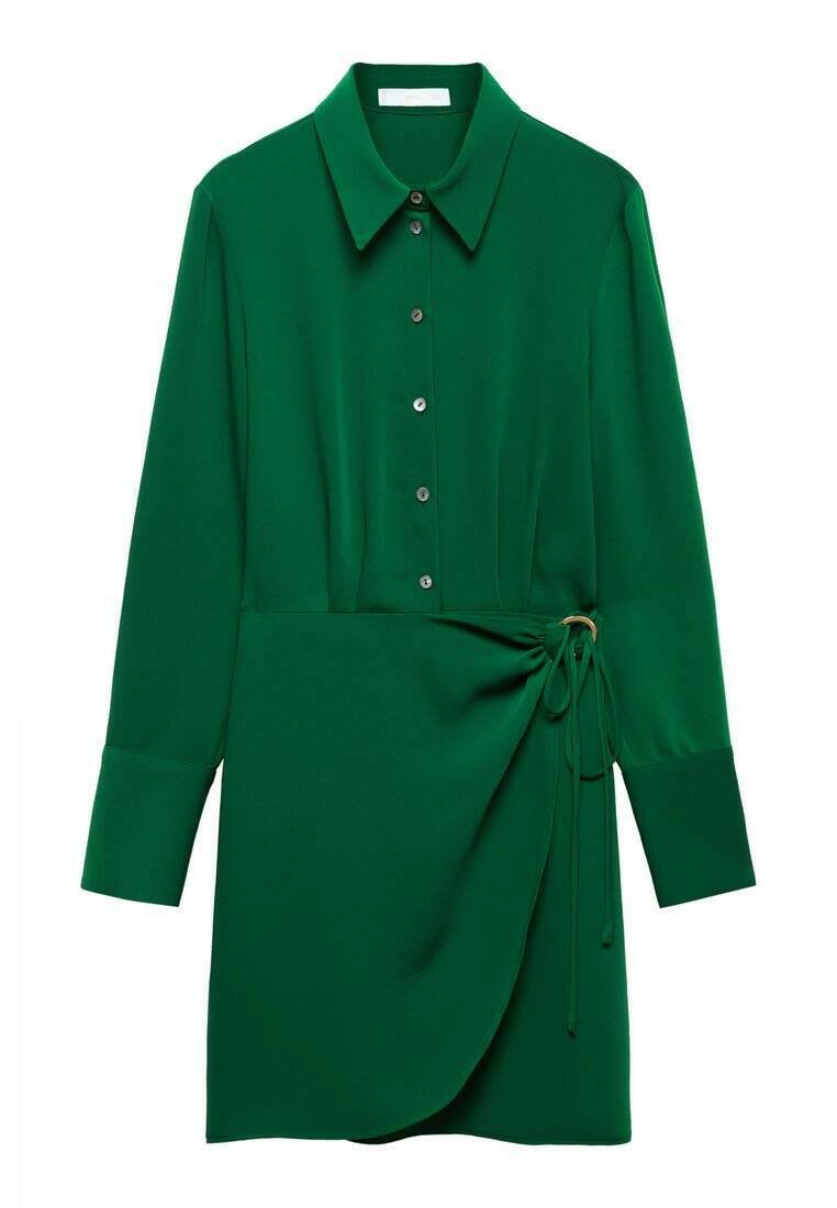 Mango Blousejurk groen Mango Blousejurk groen