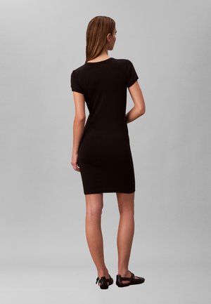 Calvin Klein Jeans CONTOUR MINI DRESS - Φόρεμα σε ίσια γραμμή - black