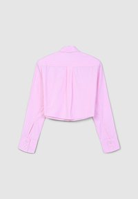 Calliope CROP A RIGHE - Camicia - var rosa medio