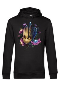 Henry Tiger GOTG CLASSIC GROOT FLOWERS - Jersey con capucha - black
