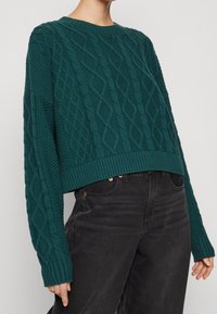 Hollister Co. Stickad tröja - dark green