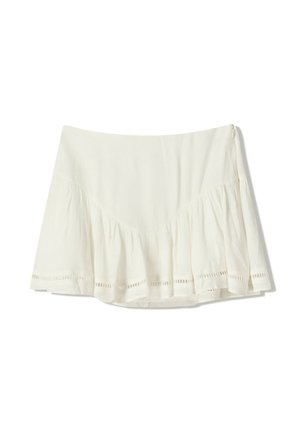 TEXTURED  - Jupe trapèze - white