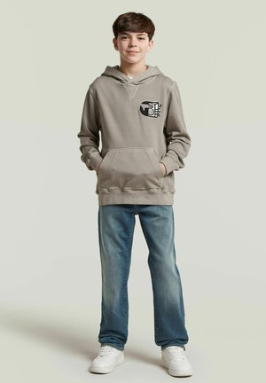 G-STAR, BOYS PREMIUM CORE HOODIE SWEATSHIRT - Felpa con cappuccio - grey alloy