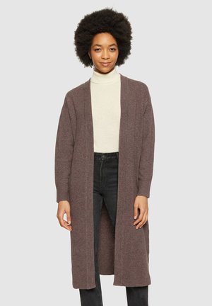 KnowledgeCotton Apparel LONG - Strickjacke - demitasse