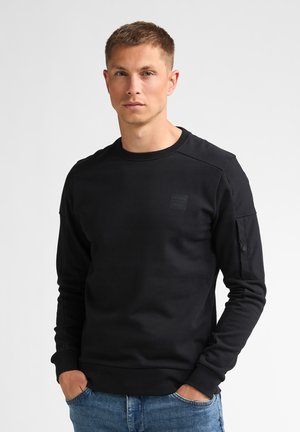 Petrol Industries, TEXTURED CREW NECK SWEATER FIELDSTONE - Sweatshirt - deep black