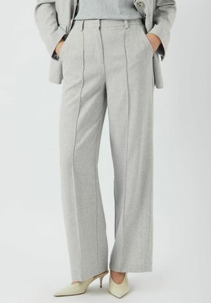 YAS YAS - Broek - light grey melange