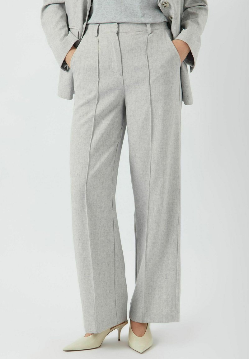 YAS YAS  - Broek - light grey melange