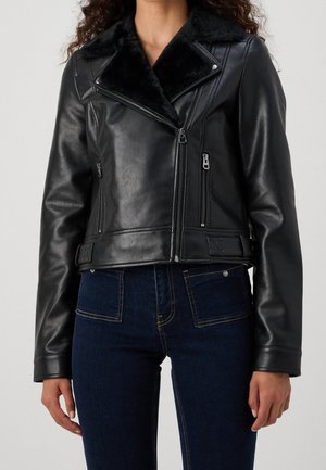 Giacca in similpelle - black