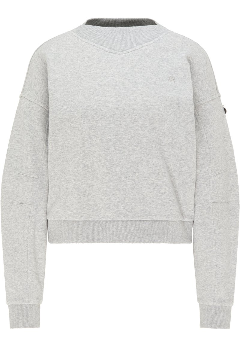 dreimaster Sweater lichtgrijs gemêleerd