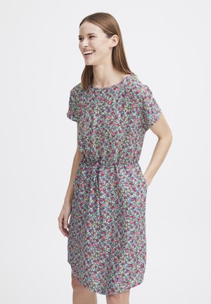 MMJOELLA ONECK - Day dress - palace blue ditsy mix