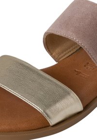 Tamaris Mules - taupe comb