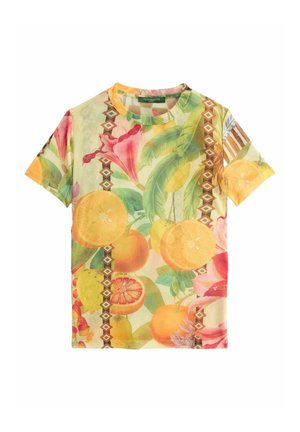 KEW COLLECTION SHORT SLEEVE - Marškinėliai su spaudiniu - fruit and floral print