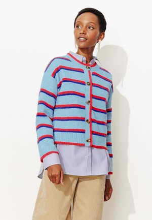 À RAYURES COLORÉES - Gilet - bleu ciel