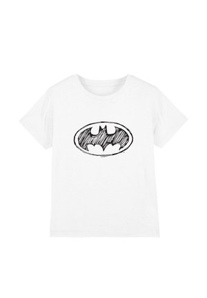 DC COMICS - BATMAN, BATMAN SKETCH LOGO UNISEX - Print T-shirt - white