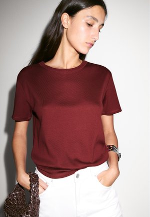 Massimo Dutti SHORT SLEEVE - T-Shirt basic - red