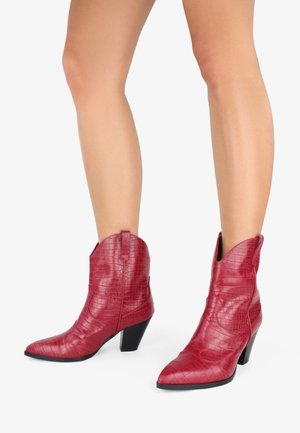 TEXAS - Cowboy-/Bikerlaarsjes - rosso