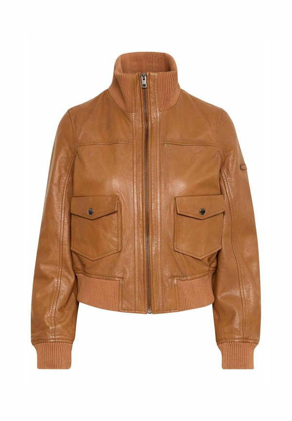 OXDenny - Leather jacket - caramel café4