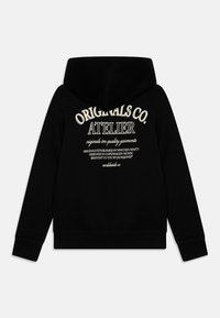 Jack & Jones Junior JORSANTORINI GRAPHIC JNR - Mikina s kapucňou - black