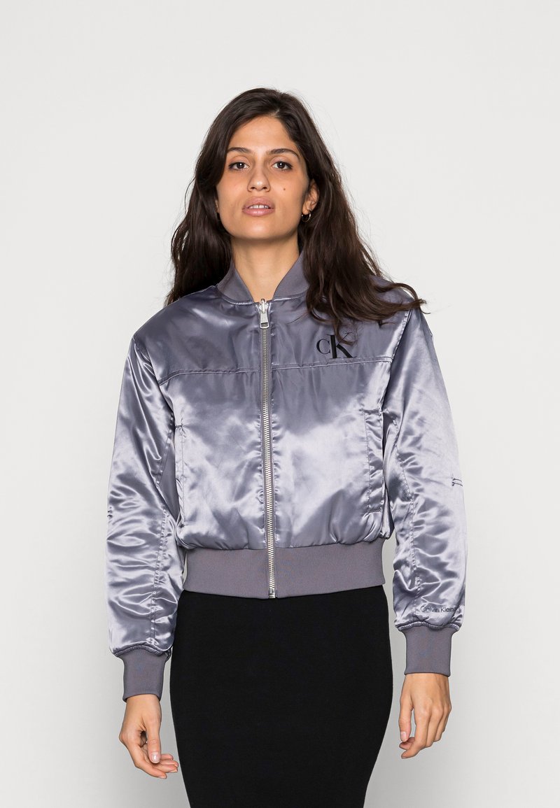 Calvin Klein Jeans REVERSIBLE - Blusão aviador - fossil grey