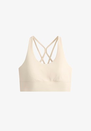 OYSHO, MEDIUM-SUPPORT COMFORTLUX SPORTS BRA WITH CUPS - Športová podprsenka s nízkou podporou - beige