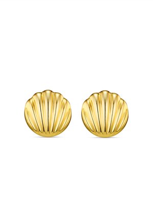 STATEMENT POLISHED SHELL STUD - Ohrringe - gold-colored