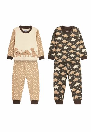 DINO 2 PACK - REGULAR FIT - Yöasusetti - stone