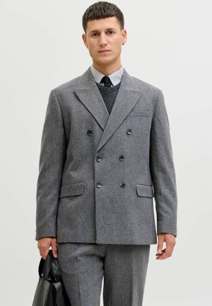 Kort kåpe / frakk - grey melange