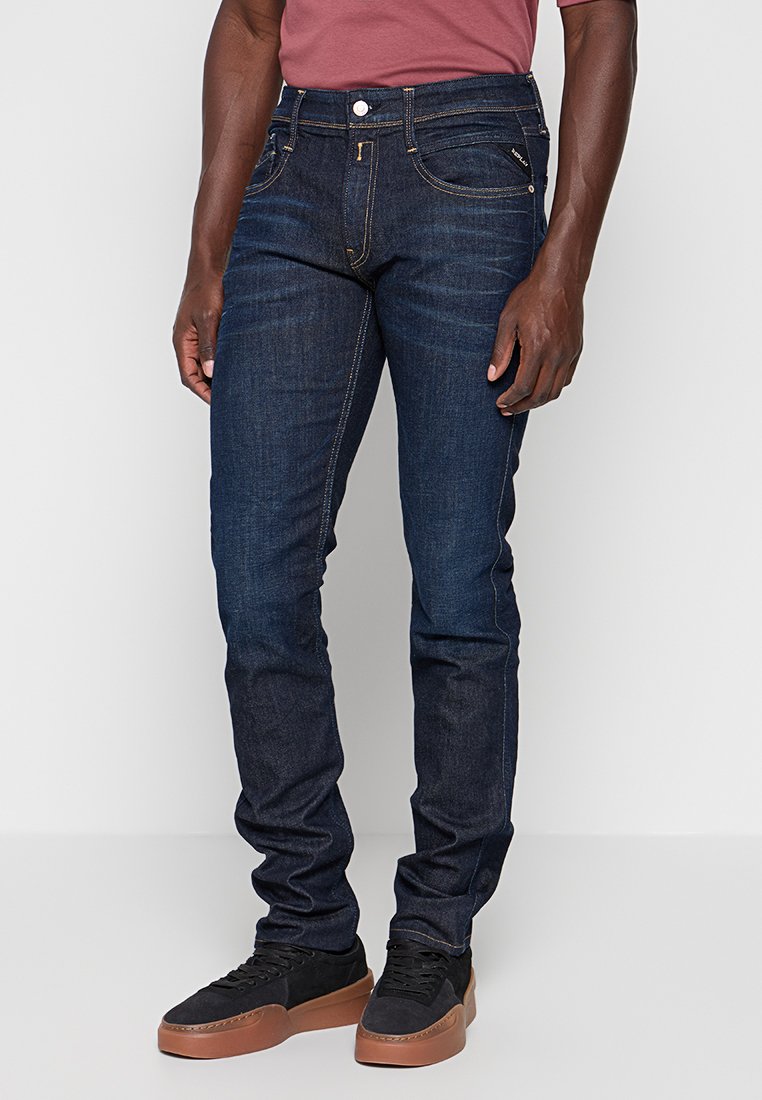 Replay Slim fit jeans donkerblauw Replay Slim fit jeans donkerblauw