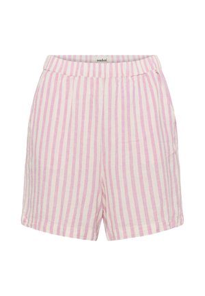 Soaked in Luxury, SLBELIRO SHORTS - Short - pink w whisper white stripes