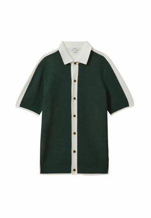 REGULAR FIT - MISTO OPEN STITCH  - Hemd - green optic white