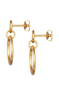 Elli GEO CIRCLE PLATE - Ohrringe - gold-coloured