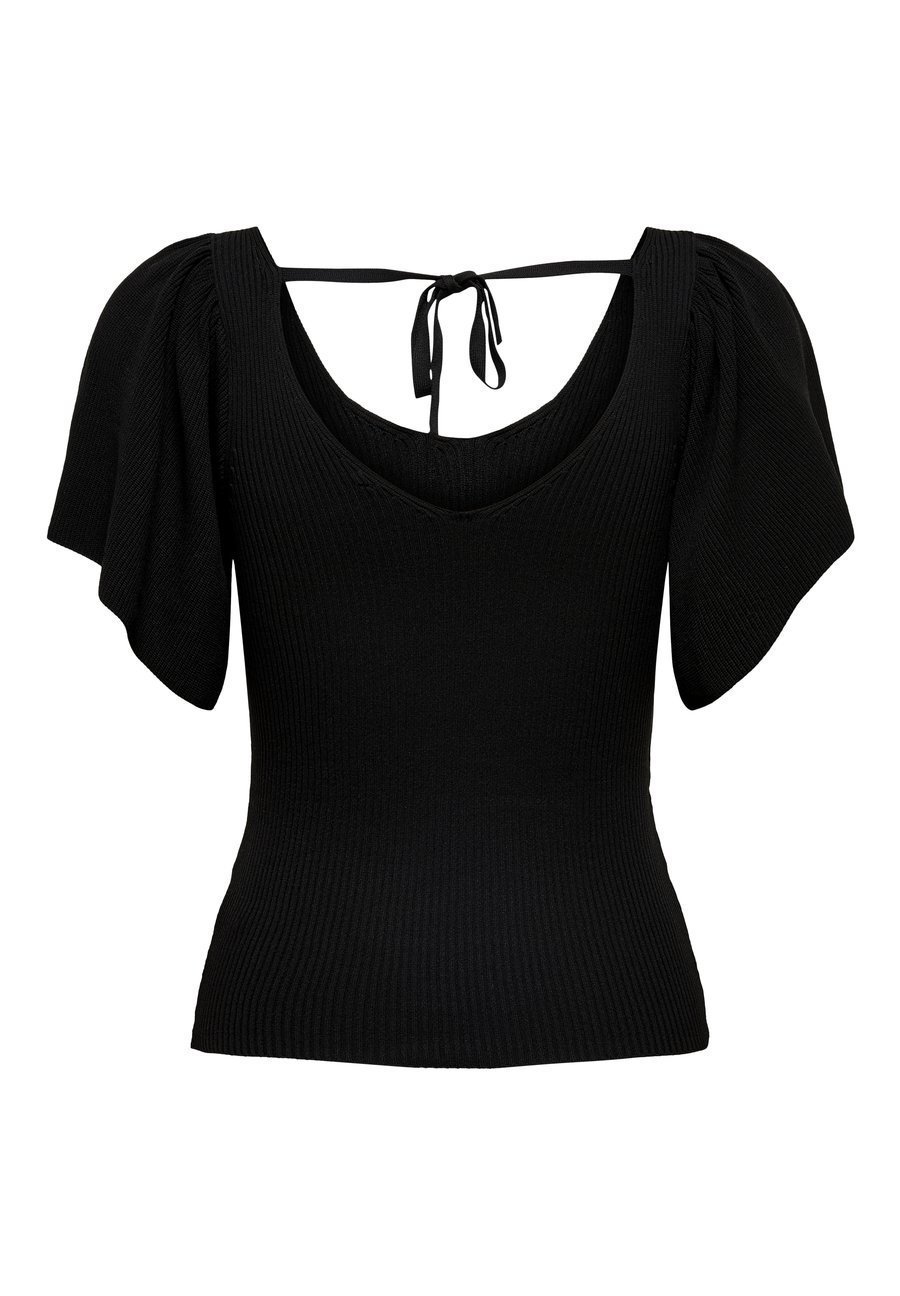 Black printed T-shirt