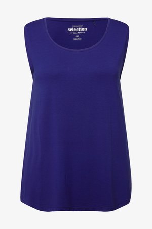 Ulla Popken, GROSSE GRÖSSEN BREIT TRÄGER RUNDHALS SEITENSCHLITZ -QUALITÄT - Top - dark purple
