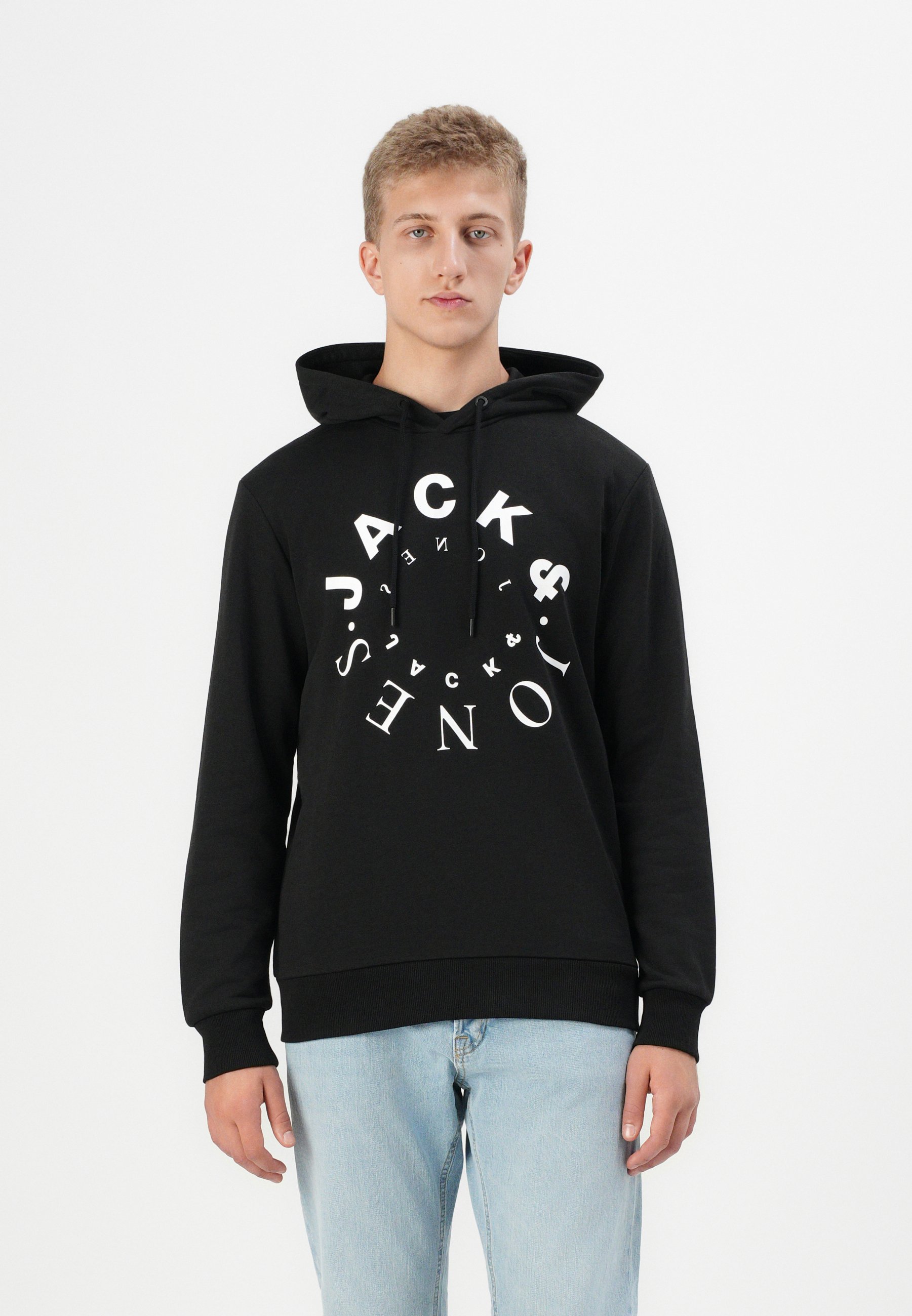 Jack Jones JJWARRIOR HOOD Sweat à capuche black/noir ZALANDO