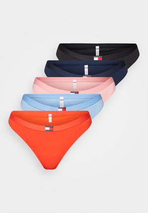 HERITAGE THONG 5 PACK - Stringit - pink/hot heat/black/blue/night