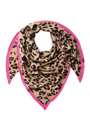 TRIANGLE-TUCH MIT ANIMAL INTARSIA - Schal - pinky leo