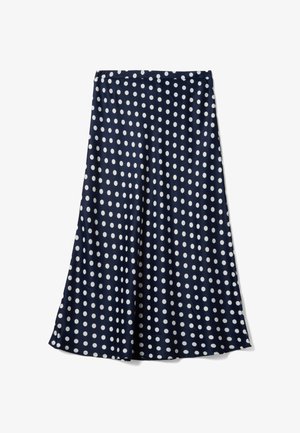 OVS, LONG SKIRT POLKA DOTS REGULAR FIT. - Gonna a campana - blue white
