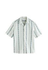 Next SHORT SLEEVE TEXTURED STRIPE - Krekls - blue white