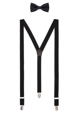 ONSBOWTIE SUSPENDER UNISEX SET - Bow tie - black