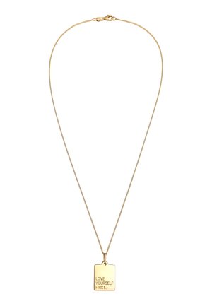 LOVE YOURSELF FIRST PLATE - Halskette - gold-coloured