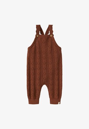 Lil' Atelier, OVERALLS KNITTED - Overall /Buksedragter - maple syrup