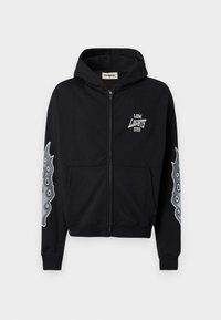 NITROMETHANE ZIP HOODIE UNISEX - Majica s kapuljačom i patentnim zatvaračem - black