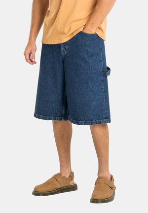 BELMONT WORKER - Denim shorts - 1301 iconic dark stone