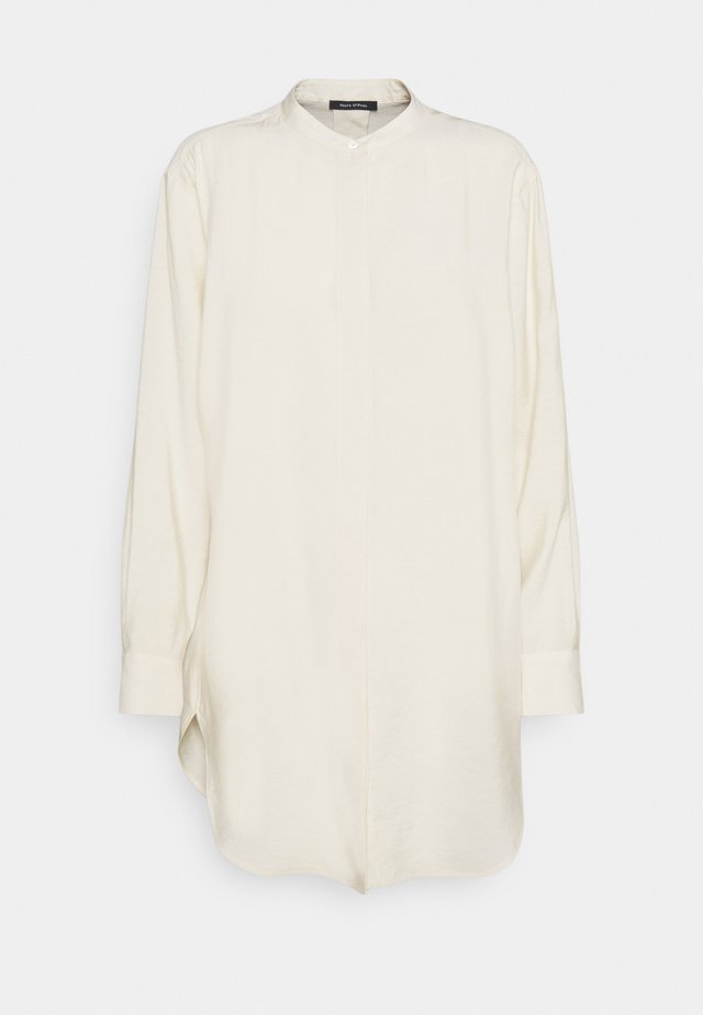 BLOUSE LONG SLEEVE - Button-down blouse - raw cream