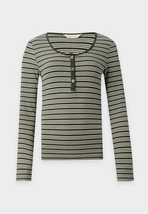 GANT, SLIM HENLEY - Μπλούζα με μακριά μανίκια - mossy green