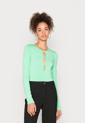 KEYHOLE LONG SLEEVE - Camisola de manga comprida - green