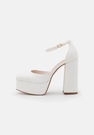 Madden Girl DION - Cipele na petu s platformom - white paris