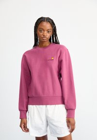 Carhartt WIP - AMERICAN SCRIPT - Sweatshirt - dusty fuchsia Thumbnail Image 1